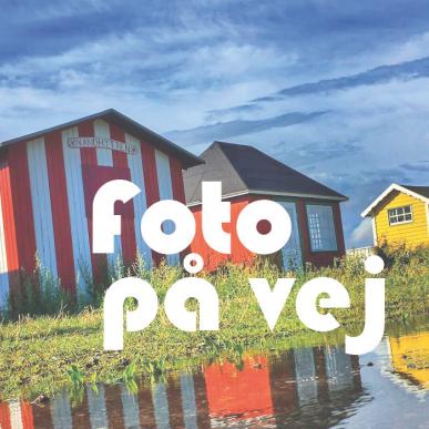 Foto på vej (badehuse Vesterstrand)